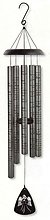 44\" Charcoal Sonnet Chime 64894 - Angels Arms
