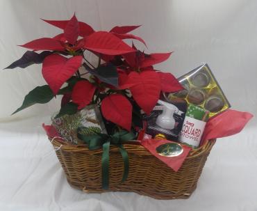 Poinsettia Gift basket