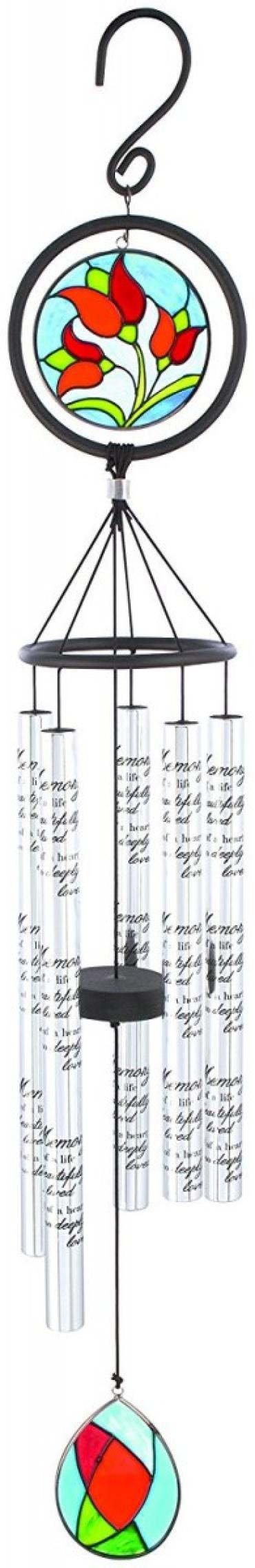 35\" Stained Glass Sonnet Chime 60377 - In Memory